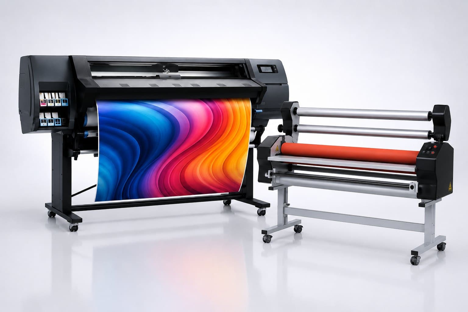 L'atelier BSP 37 : imprimante grand format HP Latex 315 et plastifieuse Kala 1400